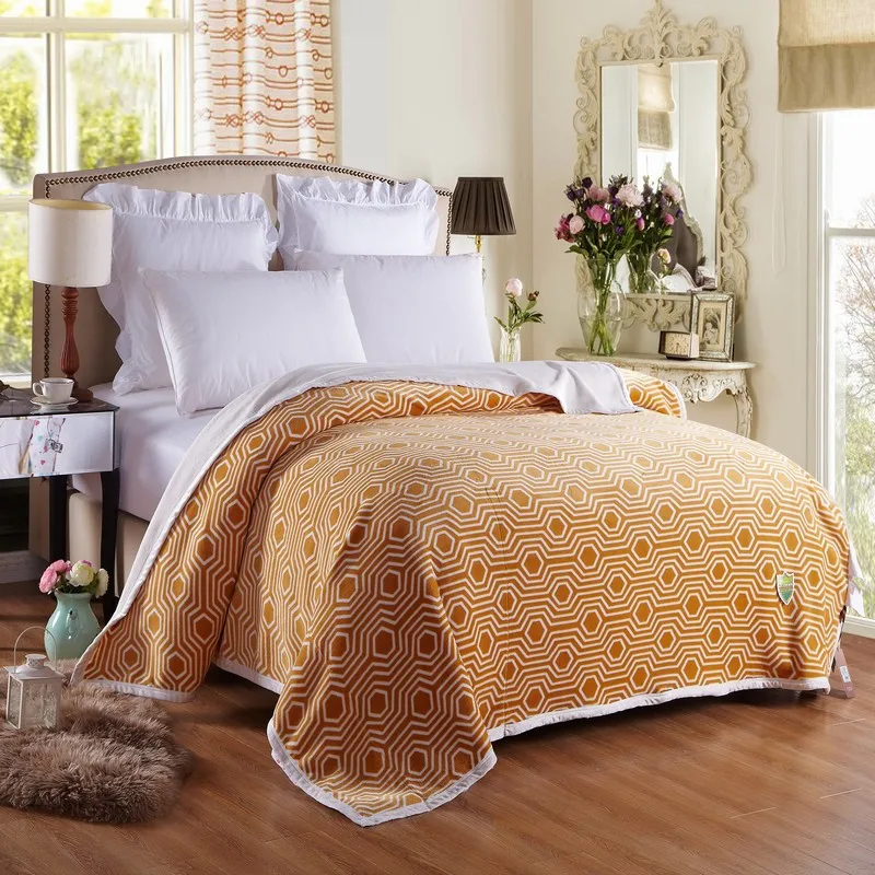 Мягкое одеяло теплые коралловые клетчатые пледы для путешествий фланелевый