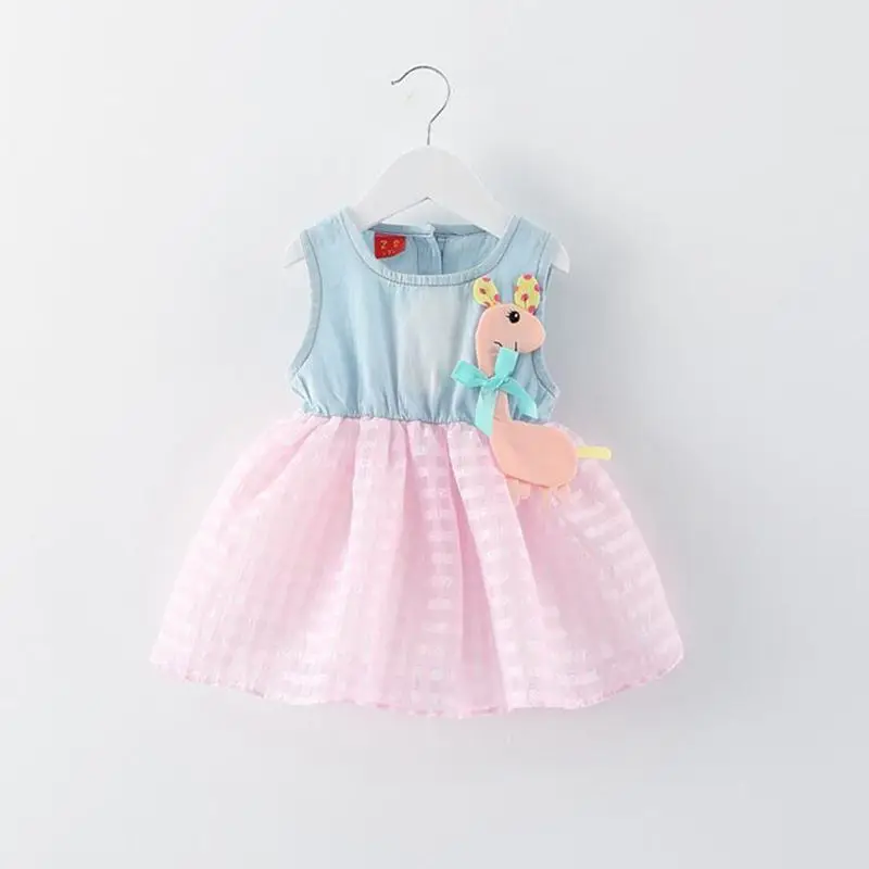 Детей платья лета европейский симпатичные стиль популярные жилет принцесса