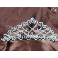 women princess crown headband crystal rhinestone tiara and crowns hair band jewelry wedding bridal hair accessories