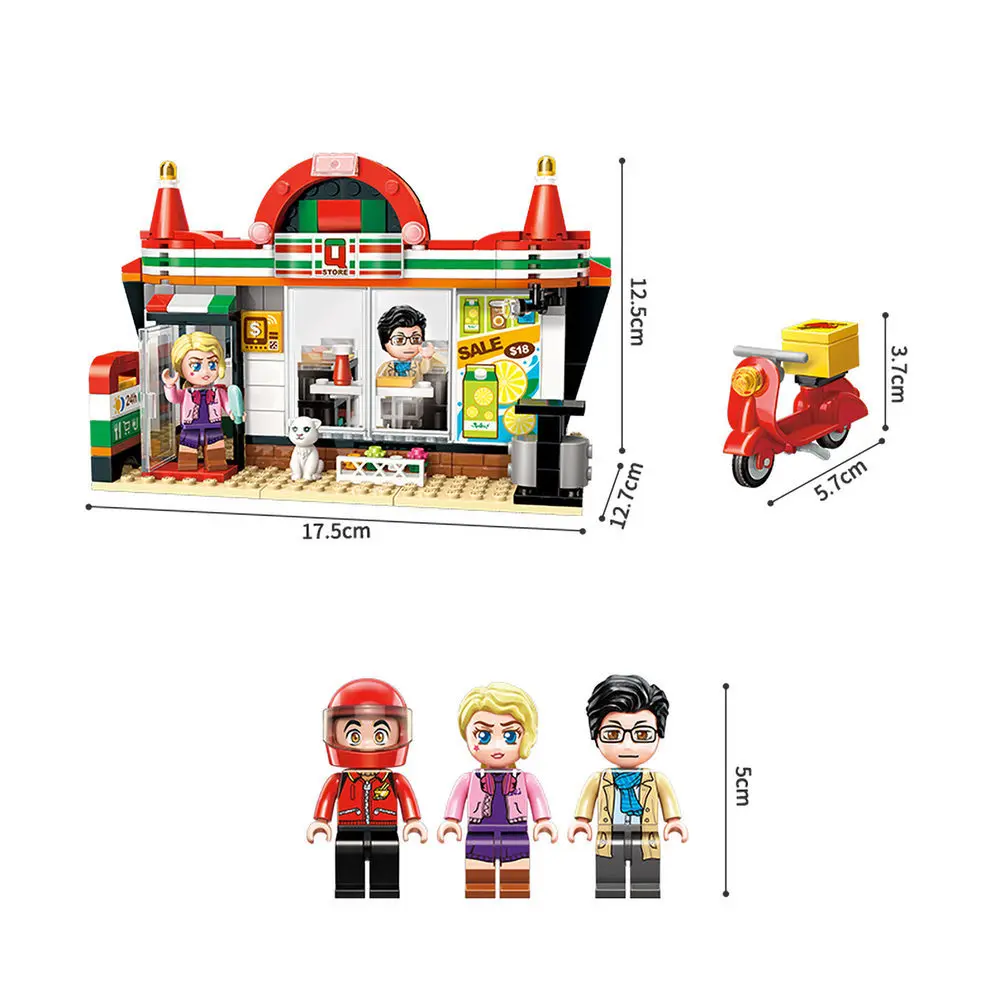 Развивающие совместимые строительные блоки Legoings городской серии школьный