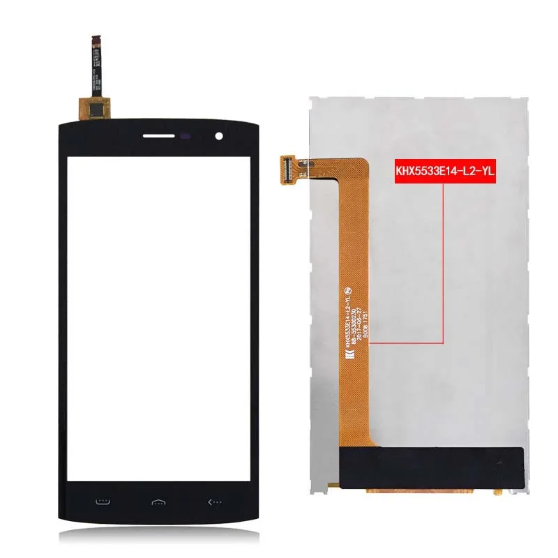 Touch and LCD WEICHENG KHX5533E14-L2-YL для HOMTOM HT7 ЖК-дисплей+ сенсорный экран ЖК-дигитайзер стеклянная панель Замена для ht 7 pro - Цвет: Touch and LCD