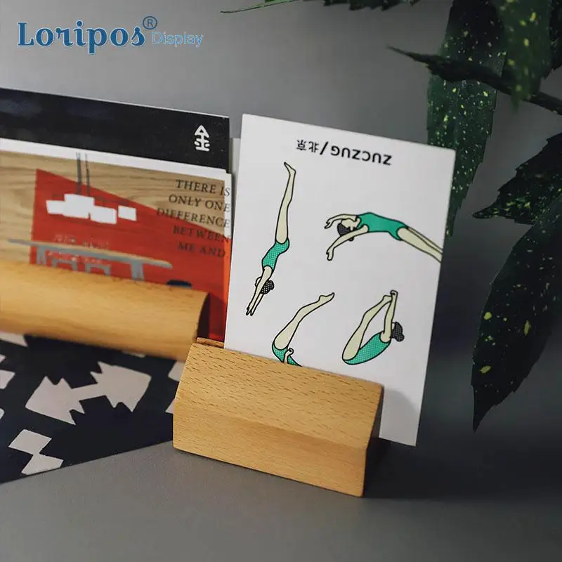 Деревянная витрина для ювелирных изделий подставка бумажная карта фотография