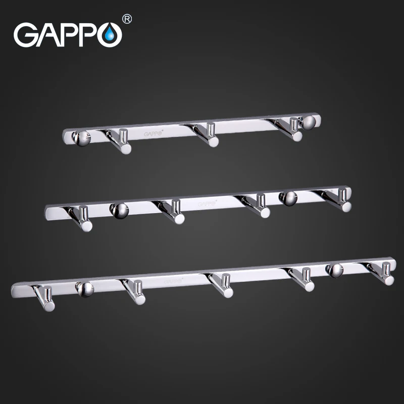 

GAPPO, 1 комплект, крючок для одежды, аксессуары для ванной комнаты, настенное крепление zircalloy, держатель для полотенец, крючок для туалета, башн...