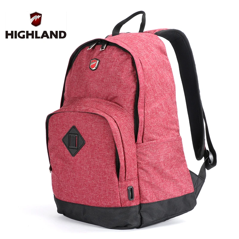 HIGHLAND Абсолютно 2016 Дизайн Розовые Женщины Рюкзак Старинные Милые Школьные Сумки