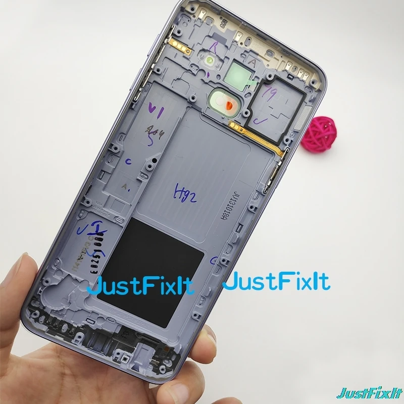 Замена крышки батареи для SAMSUNG Galaxy J6 2018 J600 J600F Задняя крышка Дверь стеклянная
