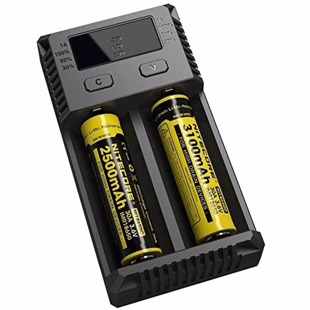 2 слота Intellicharger US Plug зарядное устройство AA AAA AAAA C D для Li Ion 120 5 см/47 4 дюйма IMR Ni MH