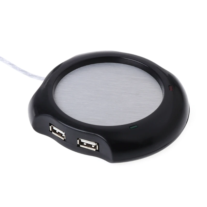 4 usb-хаб с электрическим питанием чашки Подогреватель Pad пластина для офиса и домашнего использования Прямая поставка De3