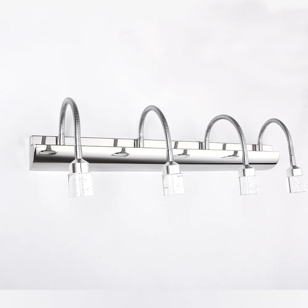 Современная светодиодная Хрустальная настенная лампа для ванной комнаты