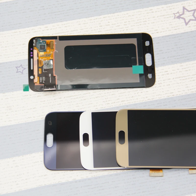 Дисплей для SAMSUNG Galaxy S6 G920 G920F сенсорный экран дигитайзер Замена ЖК черный белый