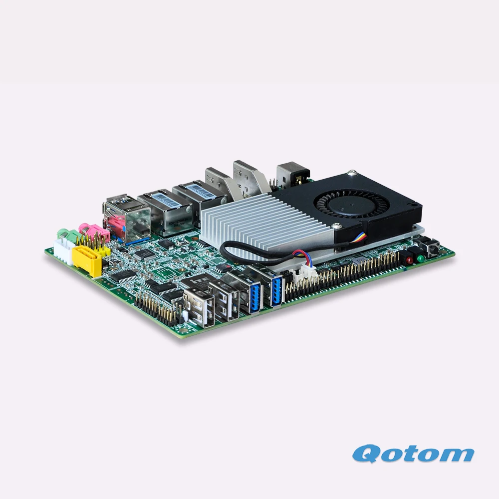 QOTOM мини материнская плата Q4200YG2-P Core i5-4200Y процессор 3," мини-Промышленная материнская плата X86