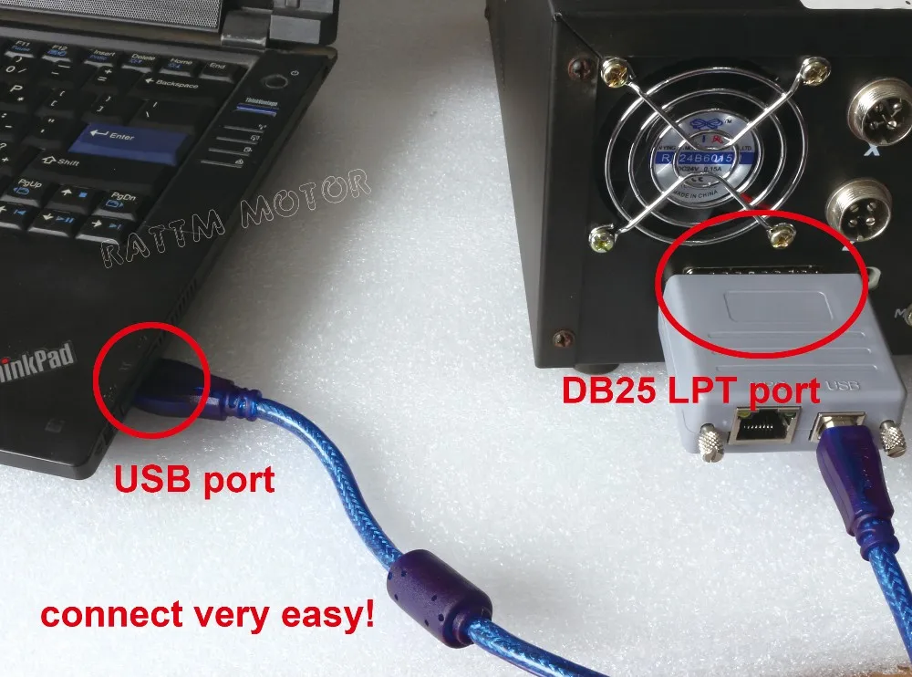 

[EU STOCK/Free VAT] RTM200 USB to LPT adapter 200KHZ USB CNC Motion Controller for Mach3