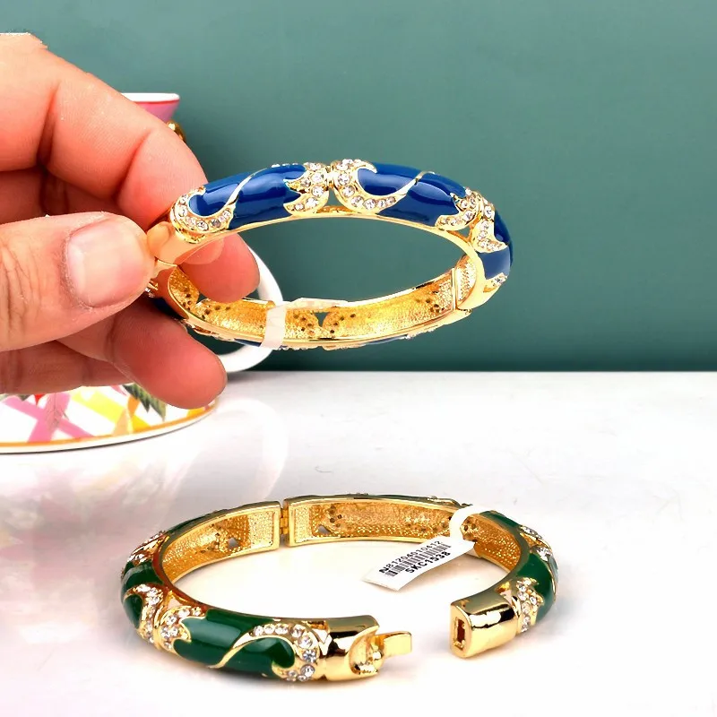 5 вариантов китайская перегородчатая эмаль браслет Национальный Ветер Корейская