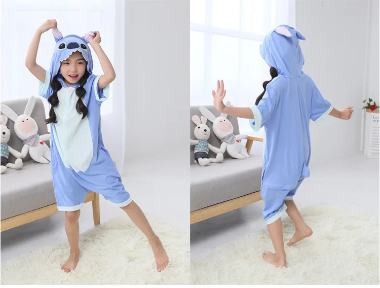 Новый pijama de лето Рубашка с короткими рукавами пижамы мультфильм хлопок Onepiece Kawaii