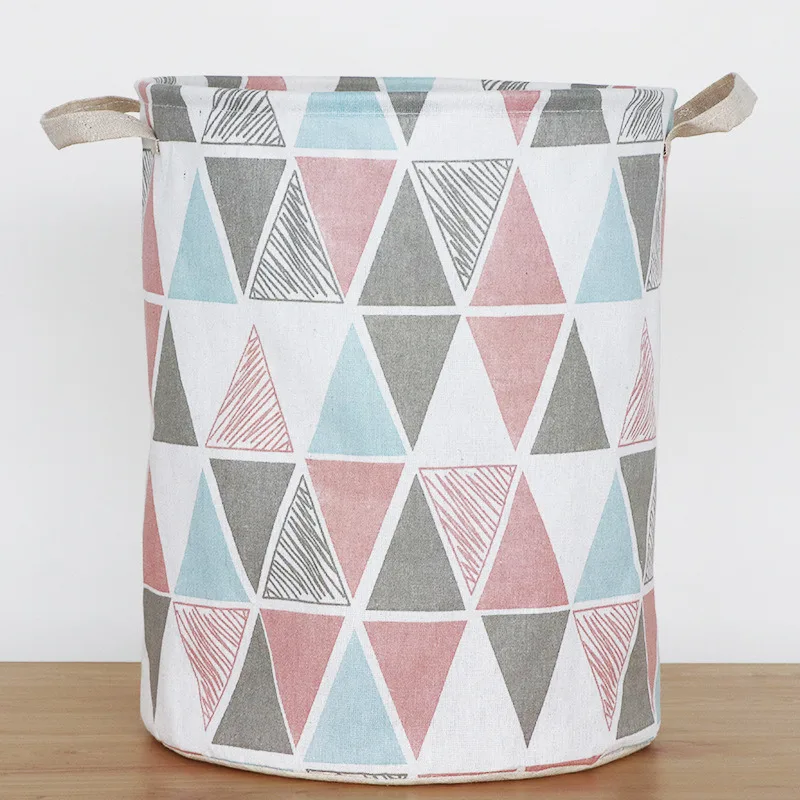 Style 5 Folding Waterproof Linen Home Decor Hamper Large Capacity Dirty Clothes Storage Basket - Цвет: Style 5