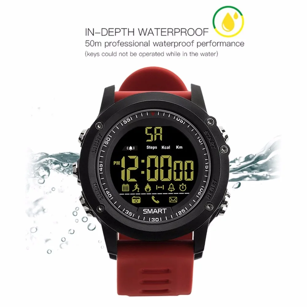 EX17 Bluetooth Smartwatch длительным временем ожидания Смарт часы IP67 Водонепроницаемый