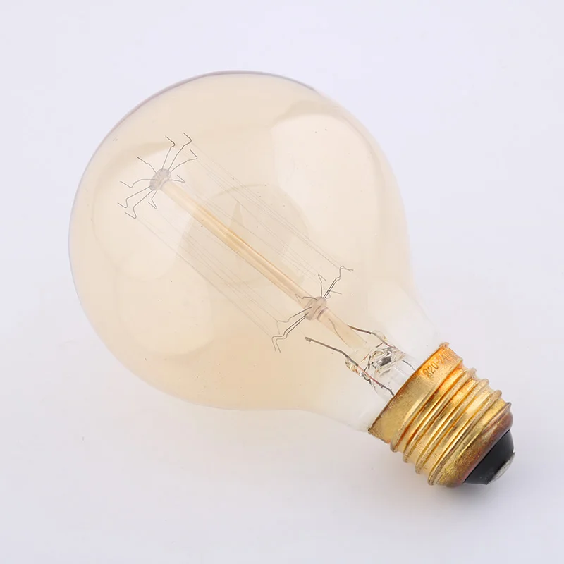 40 Вт Классическая Винтаж Ретро E27 нити G80 прямые Edison светильник теплый белый AC110V/220 V старинная лампа накаливания(Эдисона