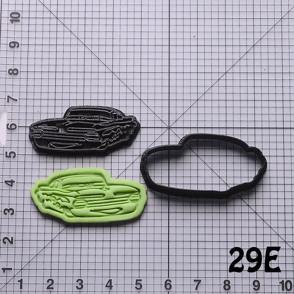 Мультфильм автомобиль серии форма формочки для печенья набор на заказ 3D печатные формы для печенья Форма-резак для украшения торта инструменты формы для печенья - Цвет: N6092 4 inch