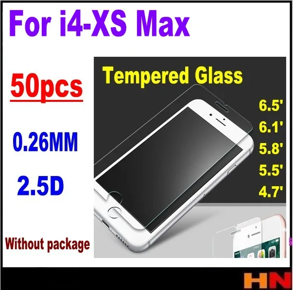 50 шт. для iPhone XS XR MAX X 4 4S 5 5S SE 6 6s 6plus 7 8 plus защитная пленка из закаленного стекла без