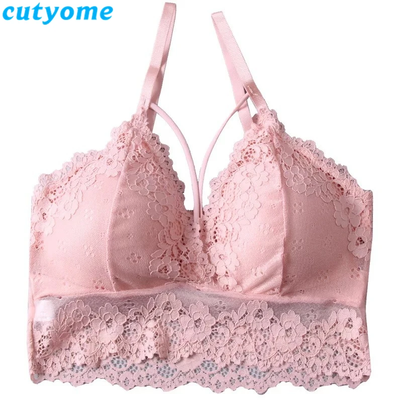 Cutyome/4 шт./лот; детские спортивные бюстгальтеры для девочек-подростков; Спортивное нижнее белье; однотонные кружевные пикантные бюстгальтеры для подростков