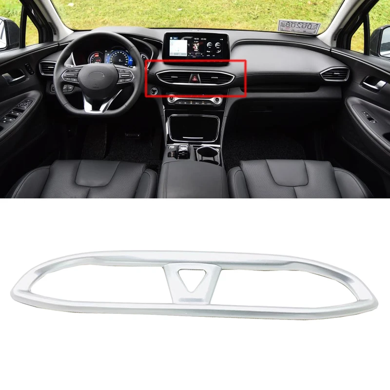 Внутренние молдинги для hyundai Santa Fe 2019 2020 углеродное волокно центр вентиляционное