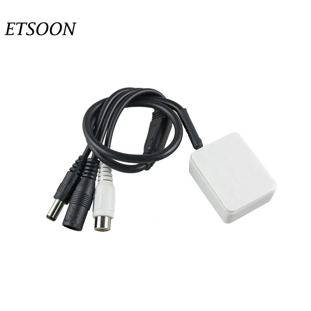 Etsoon 2 шт. микрофон для камеры видеонаблюдения Регулируемая Мини CCTV Микрофон