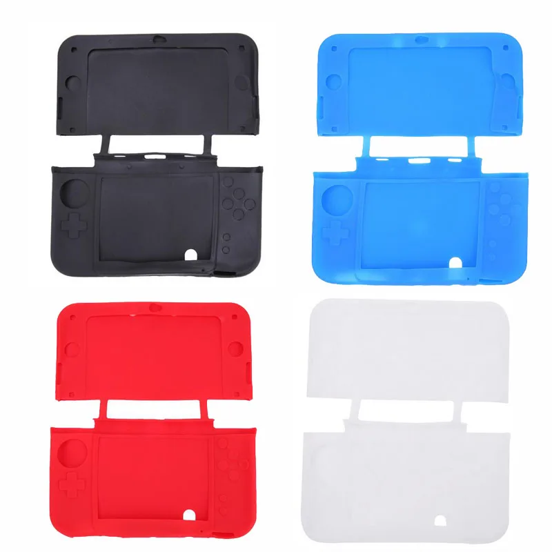 Цветной резиновый мягкий силиконовый чехол для Nintendo New 3DS XL LL 3DSXL/3dsll консоли