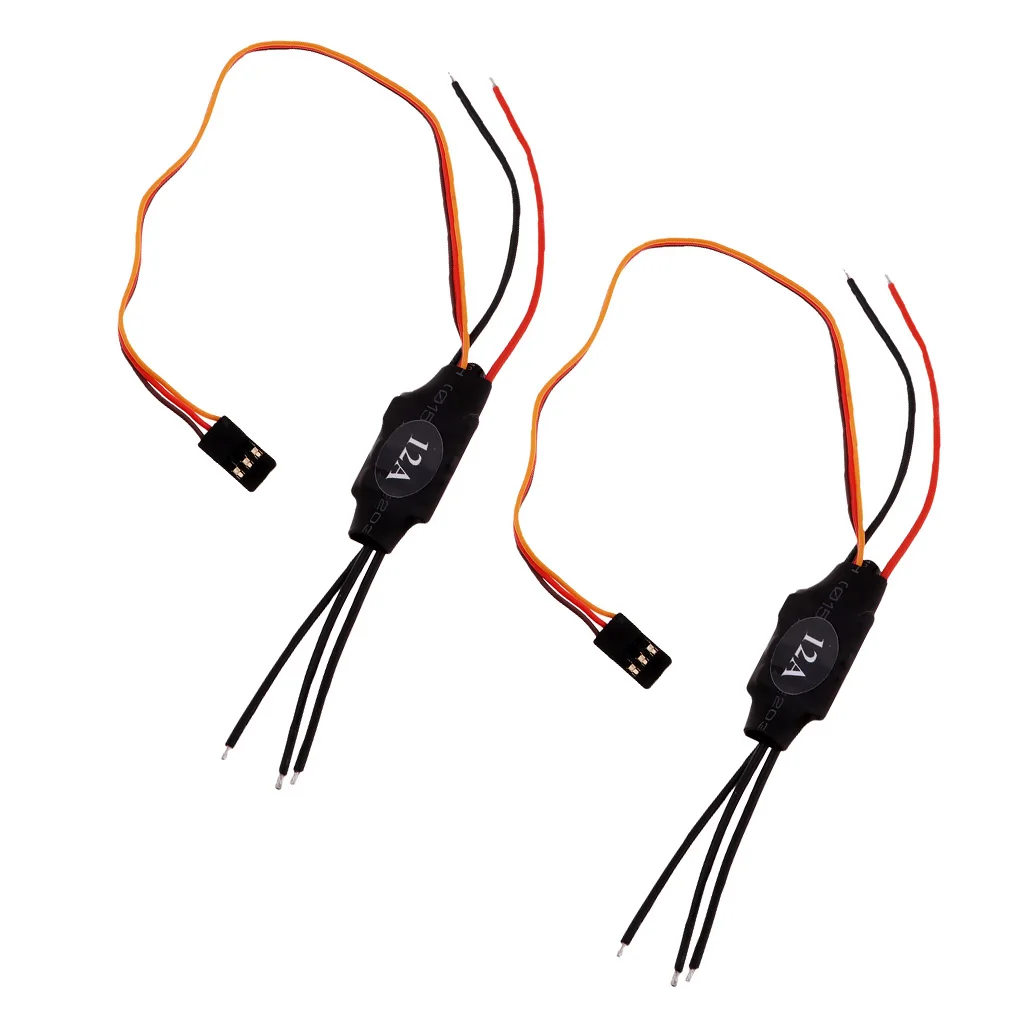 

2x 12A 12AMP 1-3S Brushless ESC Speed Control 5V 1A BEC for RC Airplane Plane