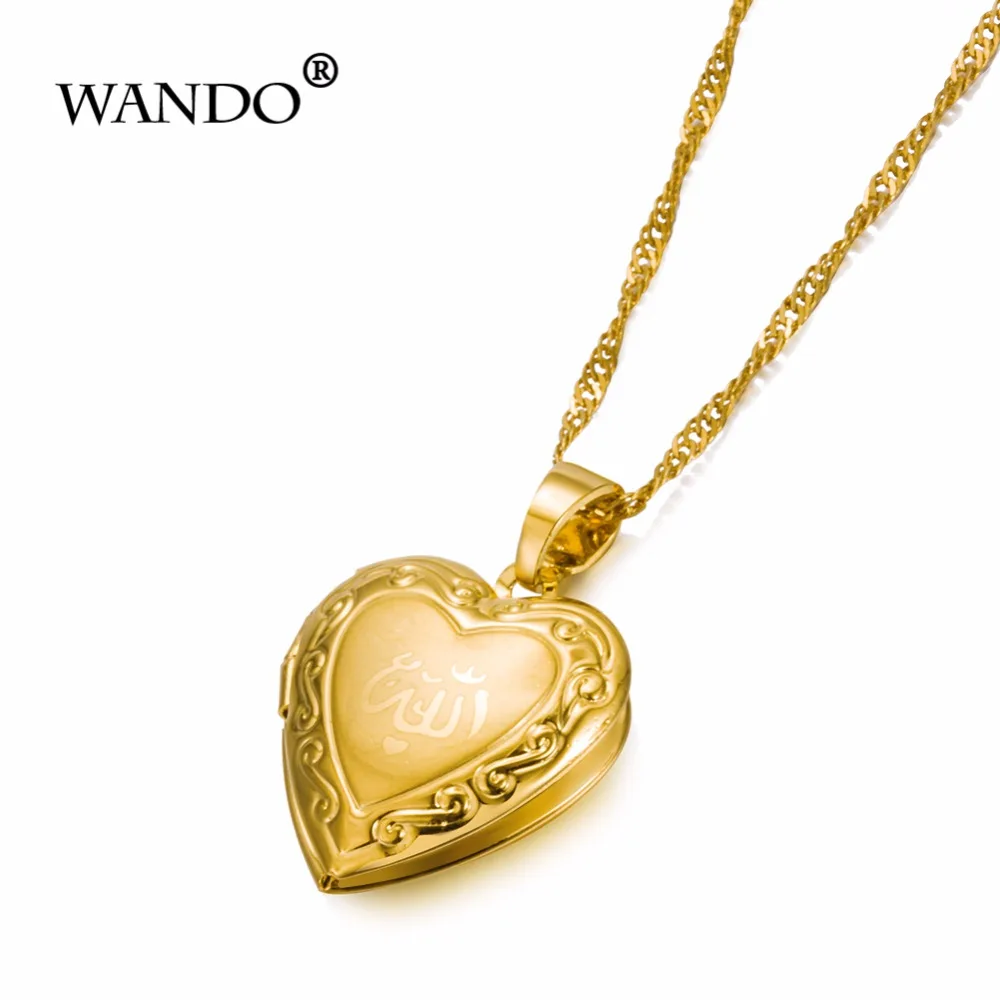 WANDO фоторамка медальон с памятью подвеска ожерелье золотой цвет романтическое