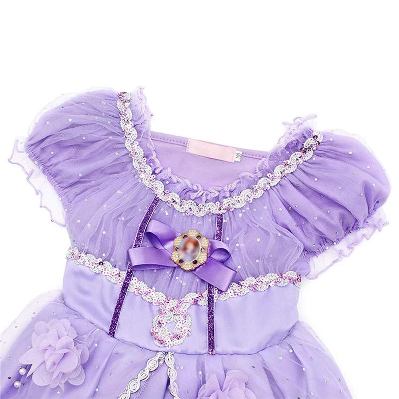 Daylebaby Girl Dress Kid Ruffles Lace Party Custome Sofia Deluxe Costume Fancy Outfit deguisement enfant fille | Детская одежда и