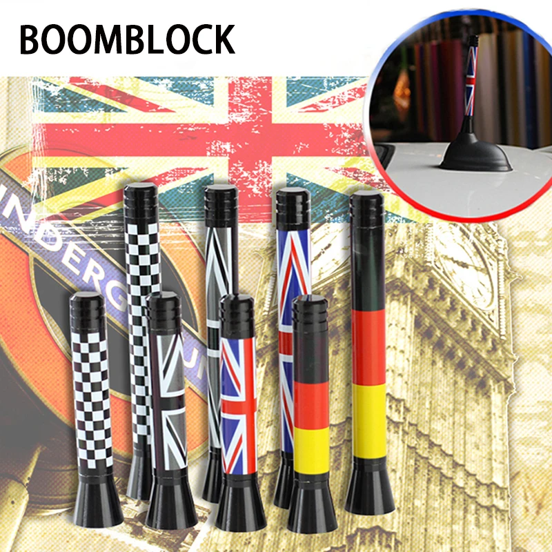 Автомобильная радиоантенна BOOMBLOCK наклейки с флагом из углеродного волокна для