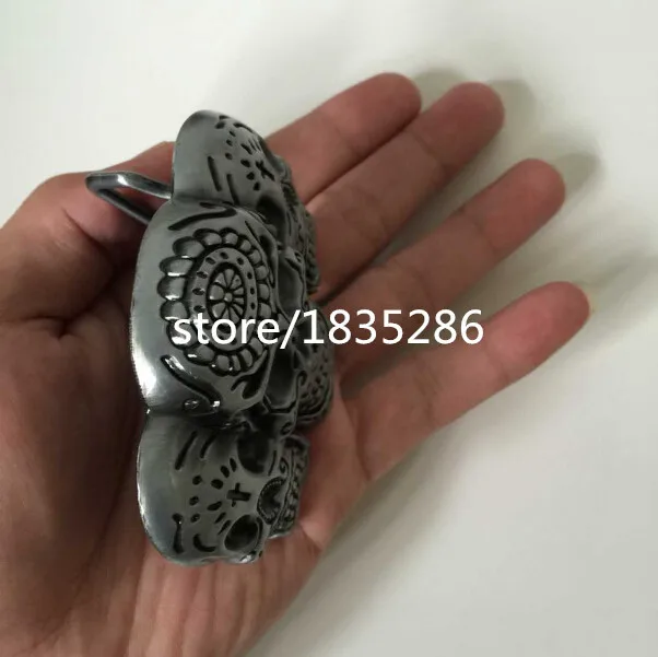 Розничная и оптовая продажа 2015 Новый стиль череп головы металлические мужские