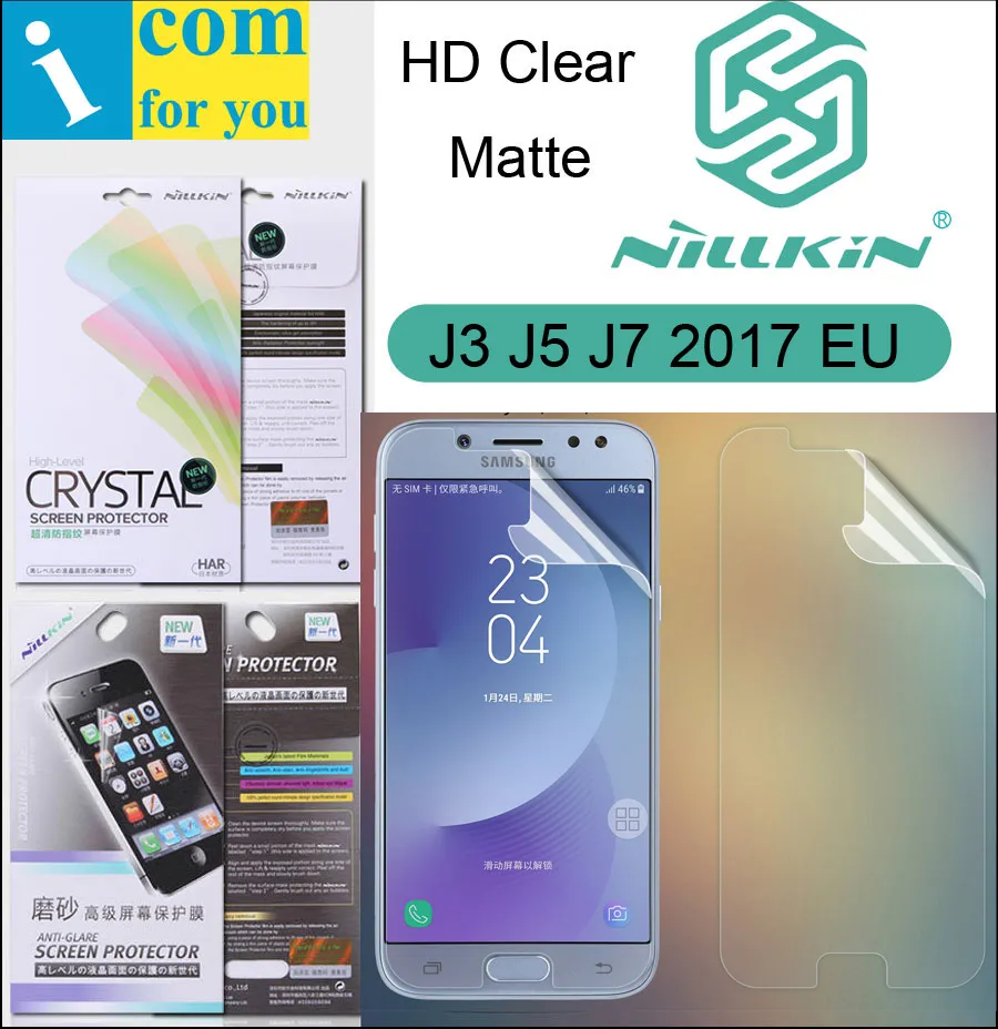 Nillkin матовая HD прозрачная защитная пленка для экрана Samsung Galaxy J5 J3 J7 2017 J330F J530F J730F