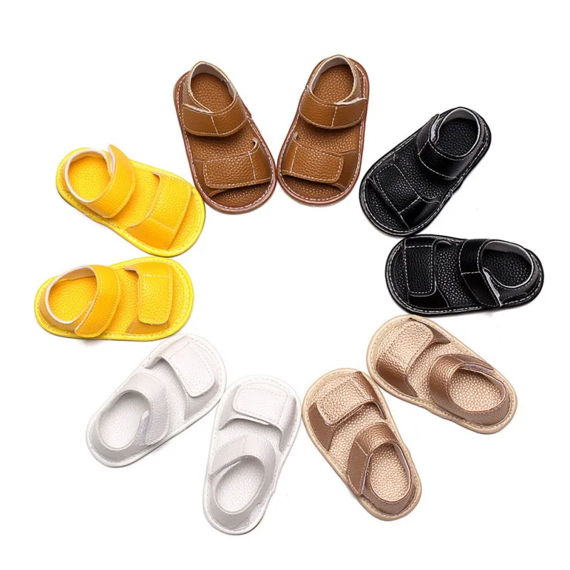 

Baby Sandal Summer Toddler Sandals Summer Infant Boy Soft PU Leather Beach Sandals Kids Shoes