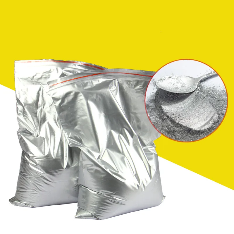 Pigmento de polvo de plata brillante, pigmento de polvo de metal de diamante plateado, decoraci&oacute;n de proceso de polvo de plata de pintura, gran oferta-0