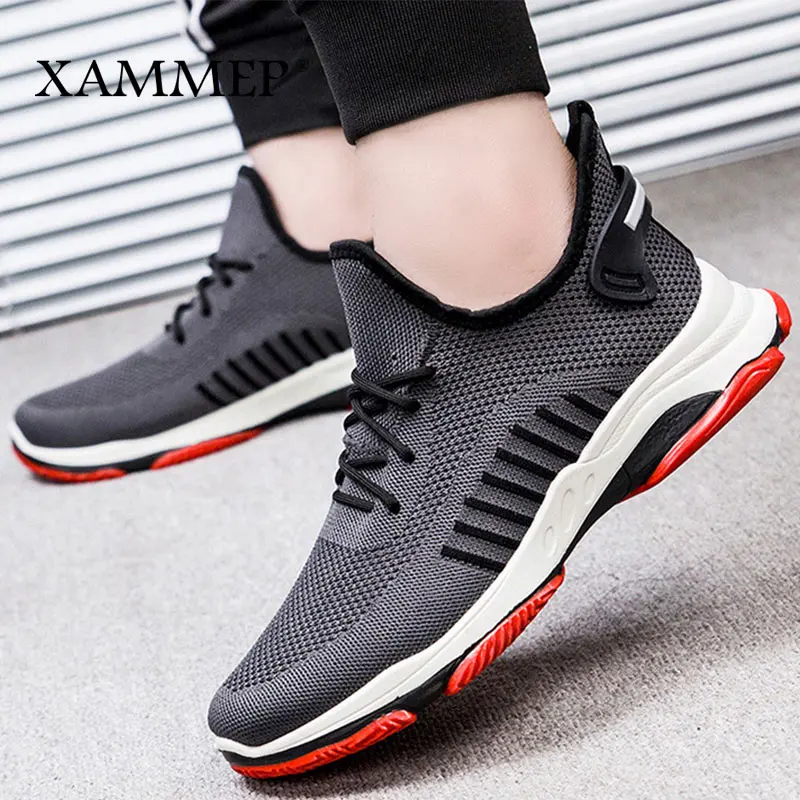 Кроссовки Xammep мужские сетчатые повседневная обувь лоферы дышащие без застежки