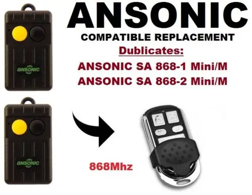 ANSONIC SA 868 1 Mini/M 2 M 868Mhz пульт дистанционного управления