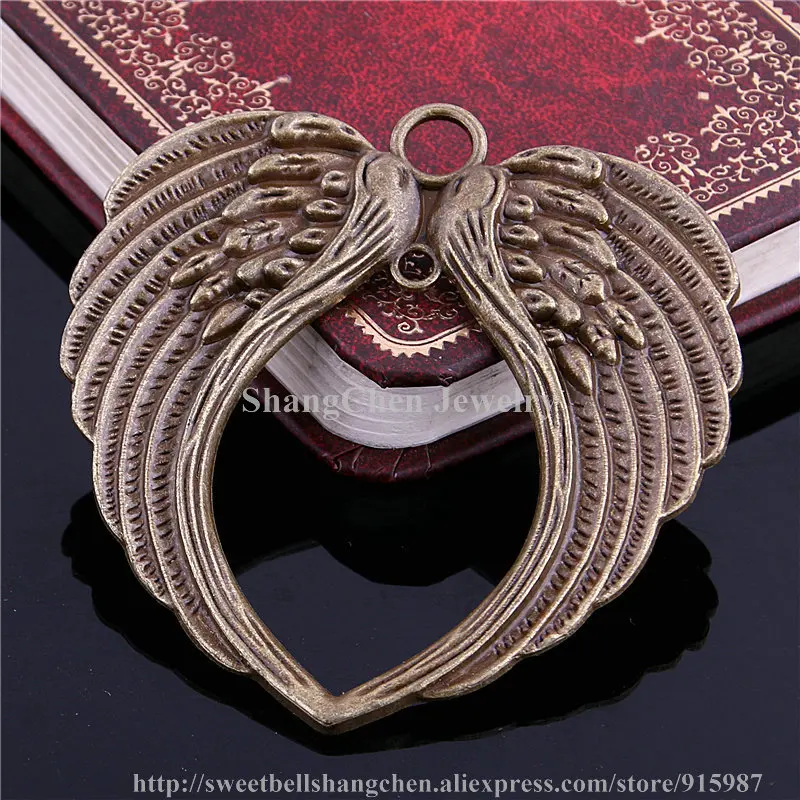 Милые колокольчики оптом 5 шт. 66*69 мм двухцветные Большие Подвески с двумя