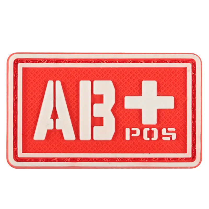 39 Нашивка с группой крови 3D тактический ПВХ A/B/O/AB для поддержания боевого духа резиновые значки аппликации полосы для нарукавная нашивка для одежды с крюком и петлей - Цвет: 39