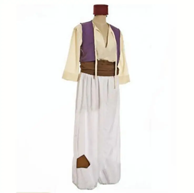 Custom Made Aladdin Lamp Prince Aladdin Costume For Adult Man Dance Party Movie Cosplay Costume