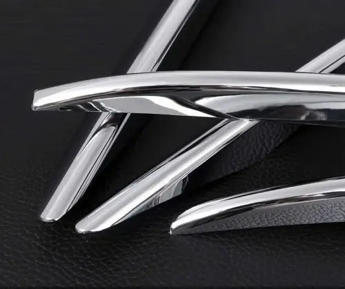 

1 Set=4pcs Chrome Car Front Grille Fog Lamp Cover Trims For Mercedes Benz E Class Car Accessories