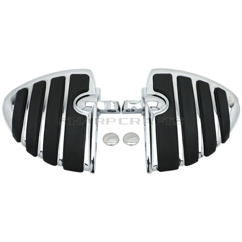 Rider Пассажирские подножки напольные доски для Harley Touring Road King Street Electra Glide FLHR FLHX FLHTC FLHT V-Rod - Цвет: F-Chrome