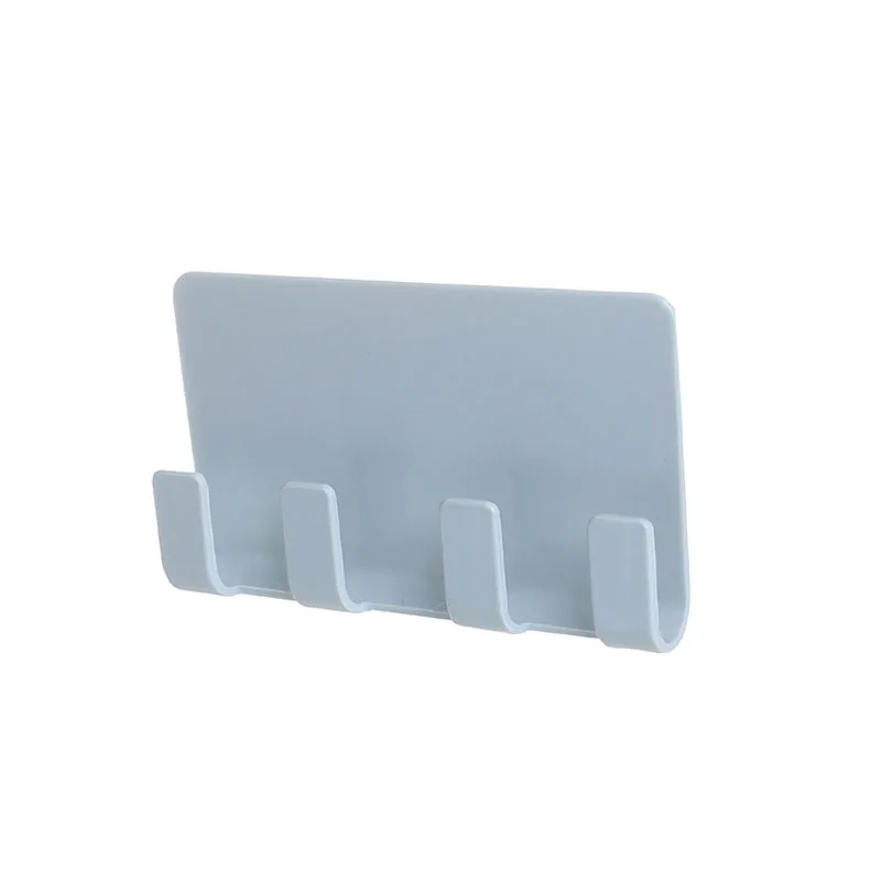 

BalleenShiny Paste Creative Mobile Phone Charging Bracket Holder Ipad Charging Bracket Wall Without Trace 4 Hook Storage Rack