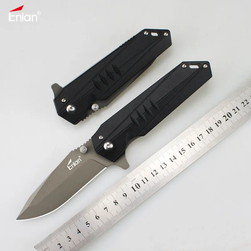 

ENLAN EW107 Folding Knife 8Cr13Mov Blade G10 Handle Outdoor Tactical Survival Camping Rescue EDC Pocket Portable Tools Top Knife