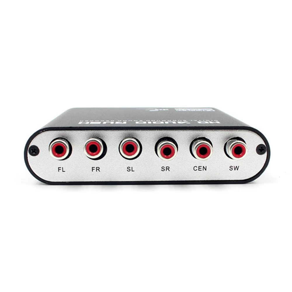Преобразователь Оптический SPDIF 3,5 AUX коаксиальный цифро-аналоговый 6 RCA HD Audio Rush 5,1 декодер AC3 DTS Dolby стерео усилитель
