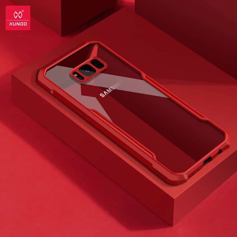 Red - without ring XUNDD защитный чехол для телефона samsung S8/S8 Plus note 8 с подушкой безопасности Plus Силиконовый Модный чехол для s9/s9 plus с ремешком Beetle - Цвет: Red - without ring