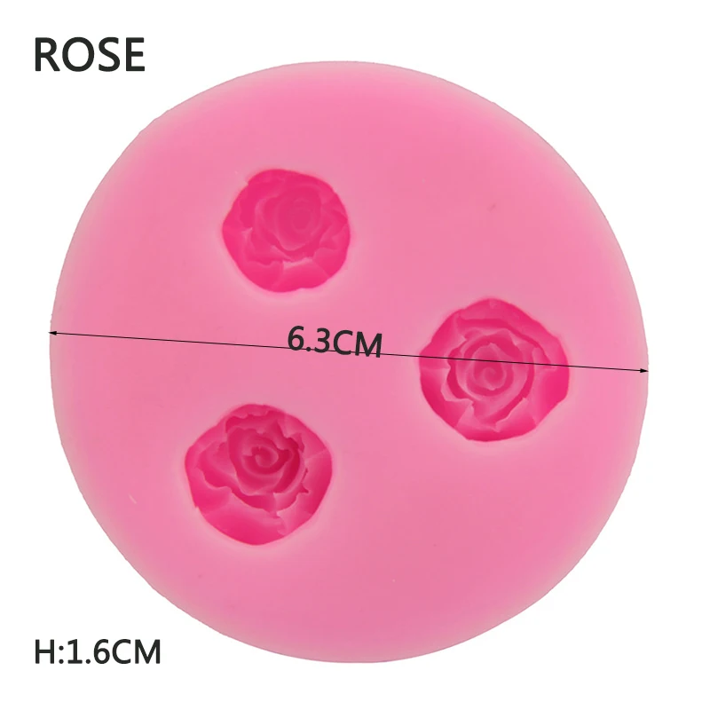 Бесплатная доставка Три хризантемы/розы помадка торт плесень Гербера/Маргаритка