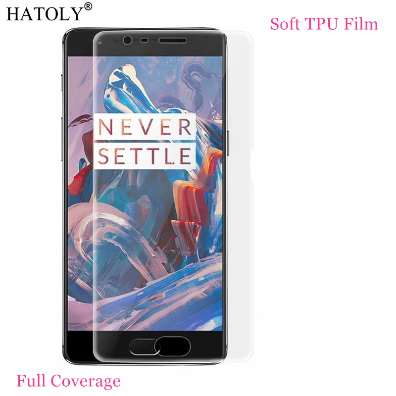 2 шт. мягкая нано-пленка из ТПУ для Oneplus 3T Защита экрана one plus 3 a3010 пленка с полным