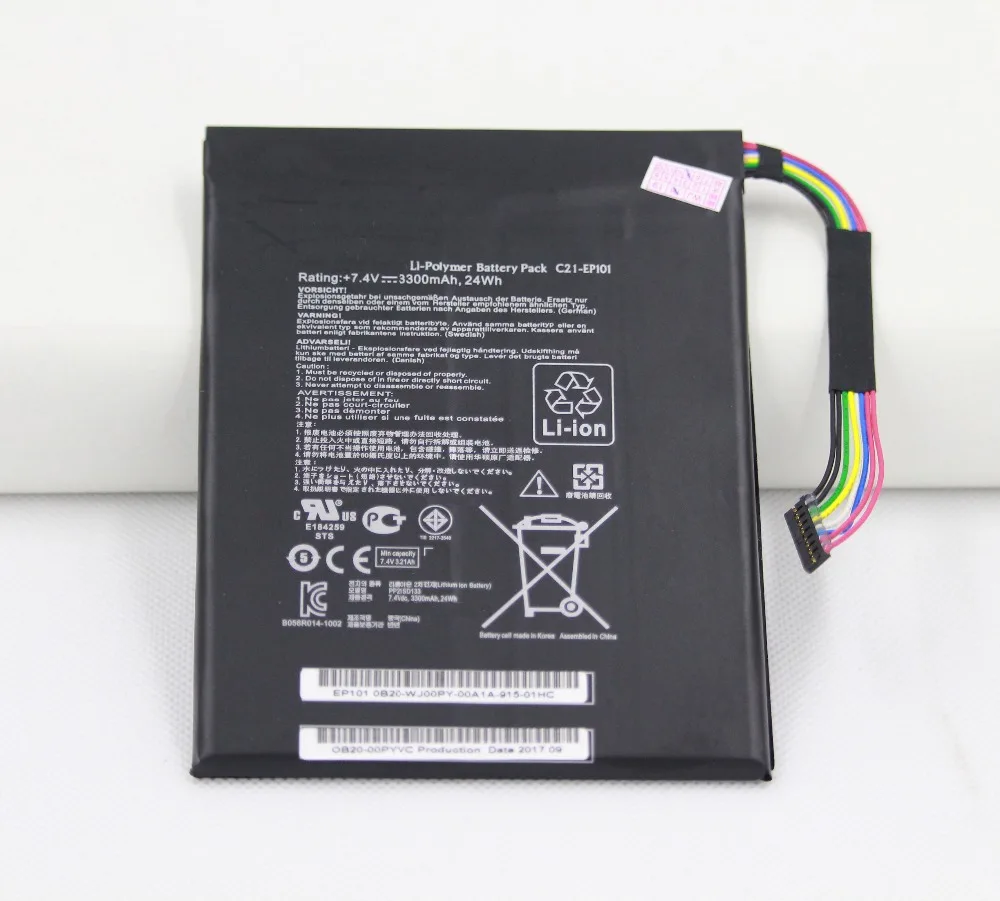 5 шт./лот ISUNOO 7 4 В 3300 мАч C21-EP101 батарея для ноутбука EP101 Asus Eee Pad трансформатор замена