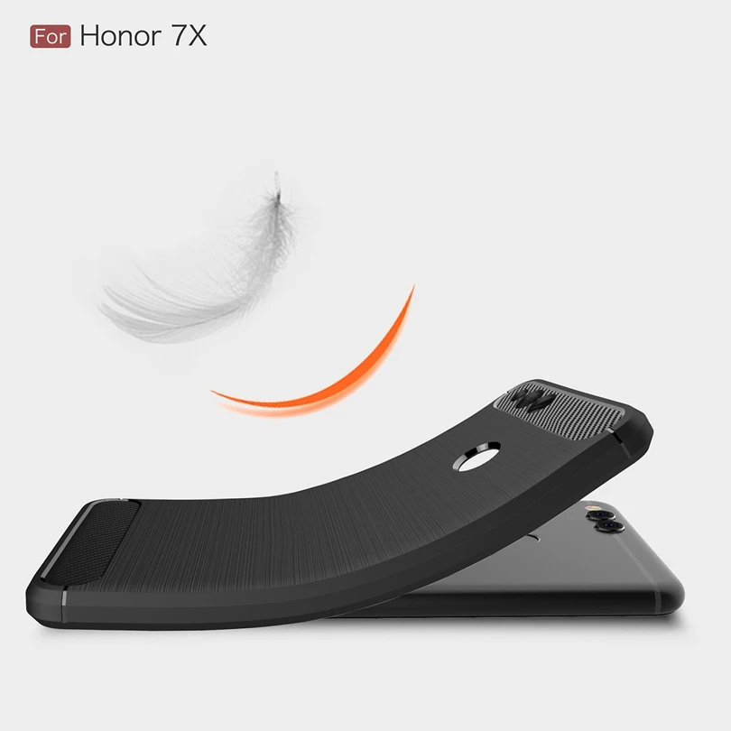For Huawei Honor 7X / Honor7X 5.93&quot Case Slim Rugged Hybrid Armor Shockproof Soft Rubber Silicone Phone Cases Cover |