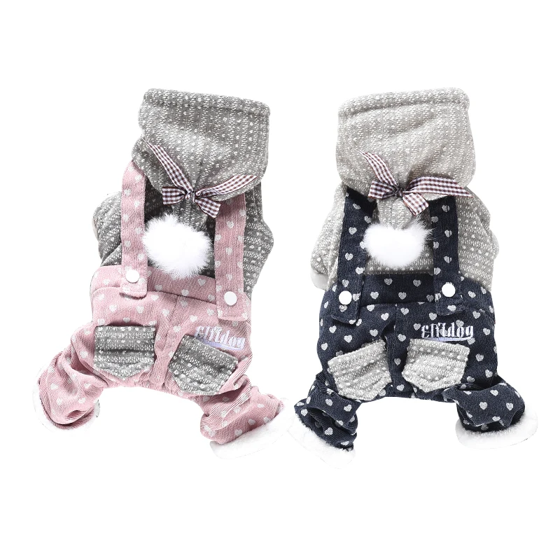 Комбинезоны для собак комбинезон зимняя одежда теплая домашних животных пудель